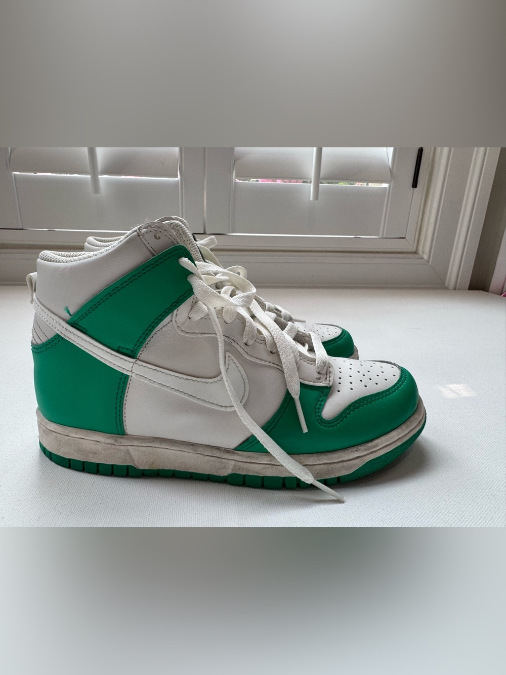Nike Dunk High Phantom Stadium Green Sneakers 6Y or Womens 7.5M DB2179-002
